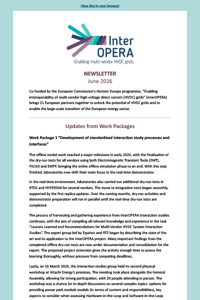 InterOPERA Newsletter February 2026