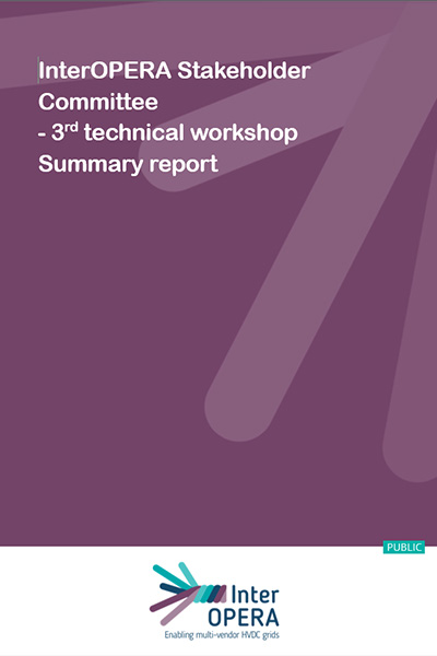 Summary report from the 3rd technical workshop