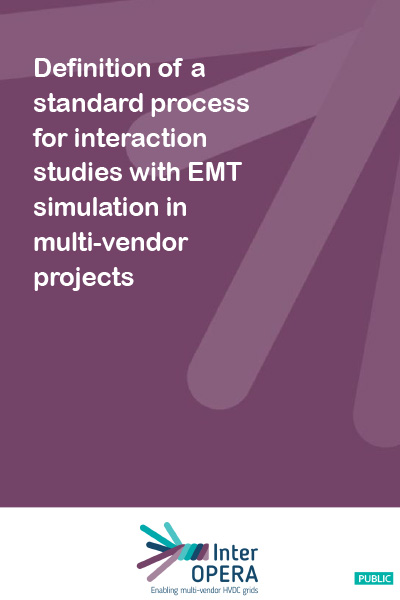 Definition of a standard process for interaction studies with EMT simulation in multi-vendor projects