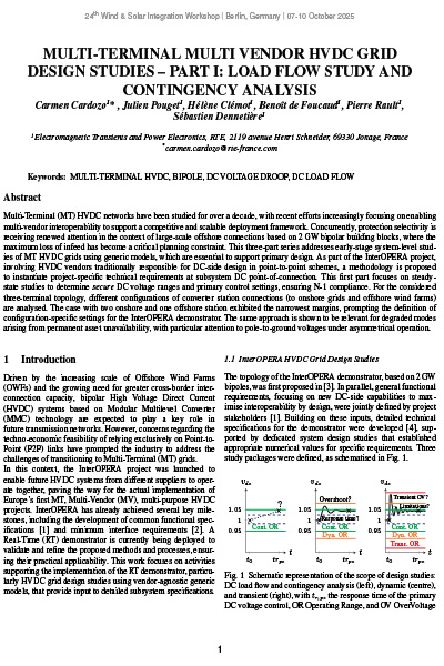 Part I: Load Flow Study and Contingency Analysis